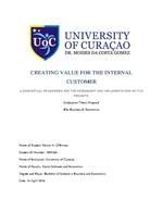 Creating value for the internal customer: a conceptual framework for the assessment and implementation of IT/IS projects
